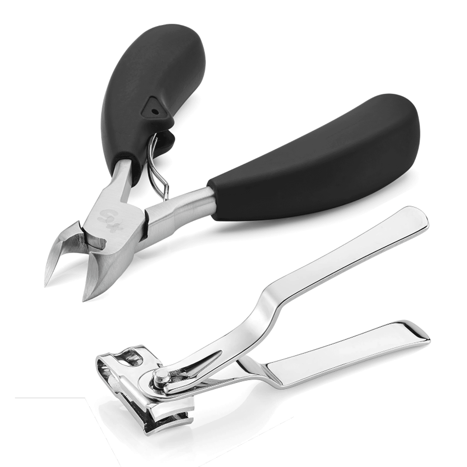 Heavy Duty Toenail Clippers with ergonomic handle and 360 Rotating Nail Clippers for versatile nail trimming.