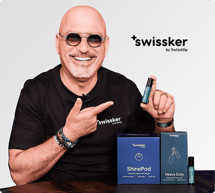 Howie Mandel with Swissker product