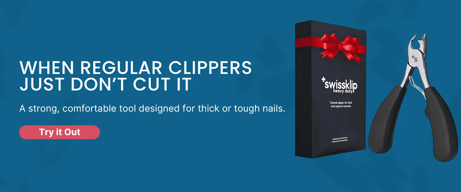 Banner heavy duty clipper for thick toenails